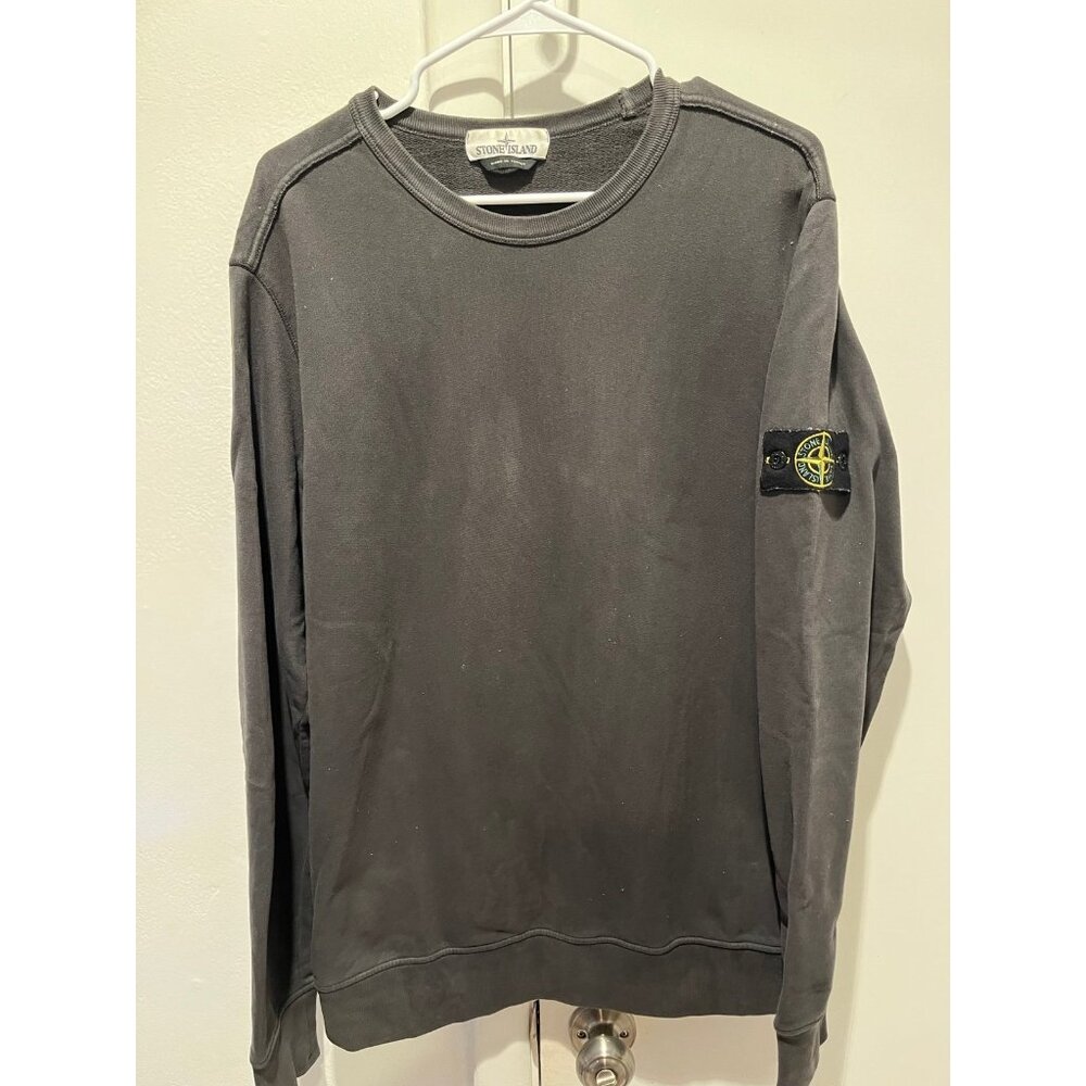 Stone Island Men's Long Sleeve Crew Neck Sweatshirt Grey Size xl